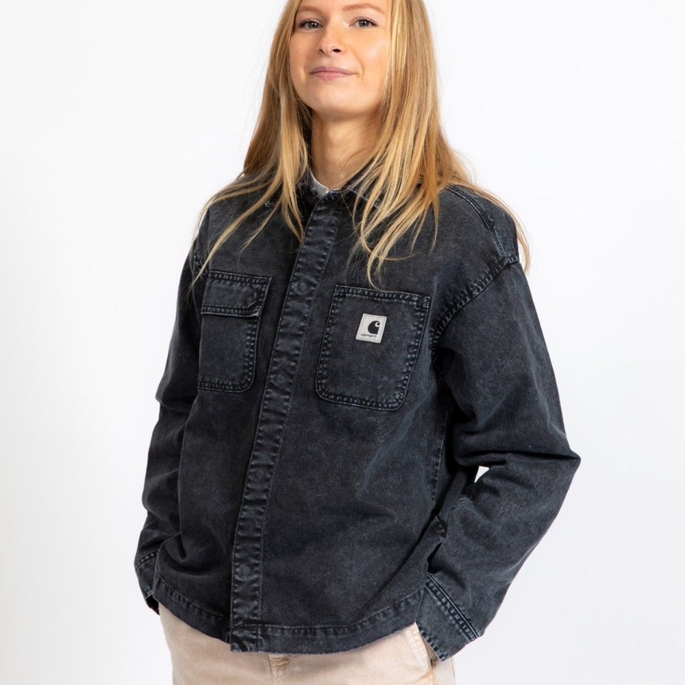 CARHARTT WIP Women's Sonora Shirt Jacket | Black (worn washed)